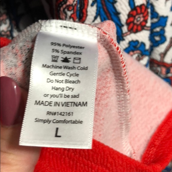 LuLaRoe red white and blue dipped Amelia unicorn - Picture 4 of 5